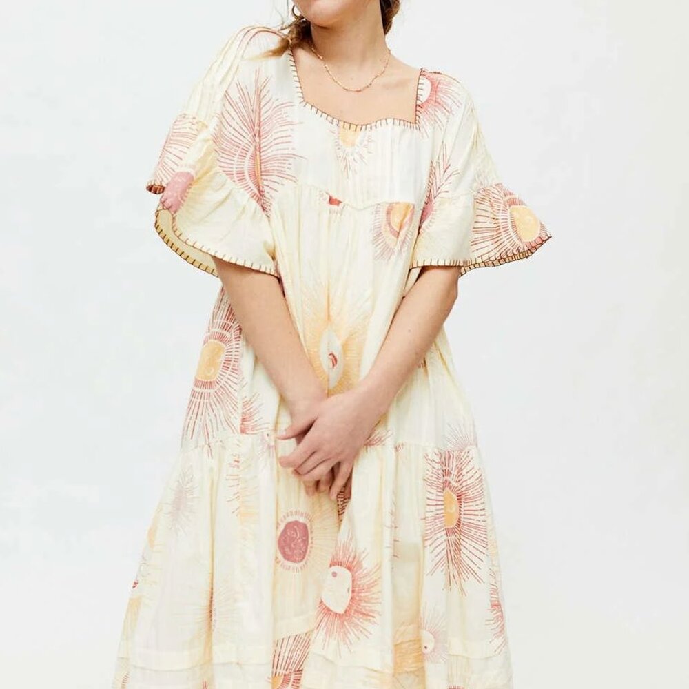 Uo Total Eclipse Midi Dress with pocket